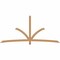 Ekena Millwork Davenport Timber Gable Bracket, Western Red Cedar, 108"W x 49"H x 1 1/2"D x 3 1/2"F, 11/12 Pitch GBW108X49X0204DAV00SWR - alternate 1